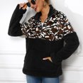 thumbnail image 2 of Blusa de sudadera con cremallera de manga larga suelta de moda informal con estampado de leopardo para mujer Fridja  fhghd4831, 2 of 6