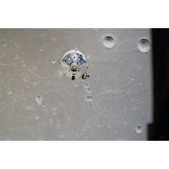 24x36 gallery poster, Apollo 11 moon landing, Columbia photographed from Eagle