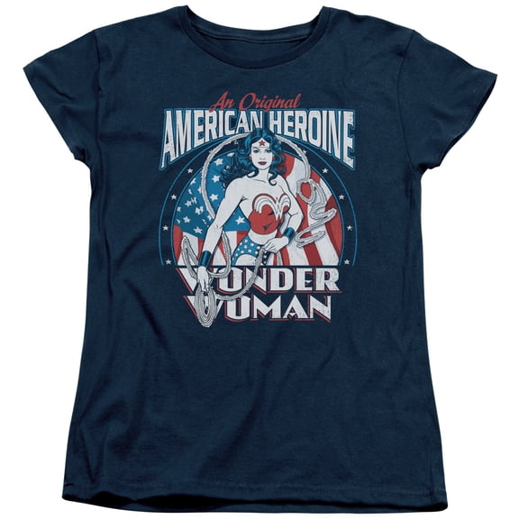 Dc - American Heroine - Women's Short Sleeve Shirt - Large