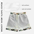 thumbnail image 3 of FORMRS Boys Swim Trunks Quick Dry Mesh Liner Boardshorts Sizes XS-XL, Black Flowers Pattern, 3 of 7