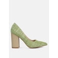 thumbnail image 6 of Elsie Canvas Block Heel Pumps, 6 of 10
