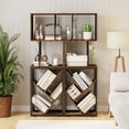 thumbnail image 2 of Gymax 2PCS 6-Tier Bookshelf Industrial S-Shaped Geometric Bookcase w/ Display Shelves, 2 of 10