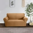 thumbnail image 6 of Stretch Polyester Sofa Defender Clear Color Milk Silk Fabric Pet Friendly Washable Couch Slipcover, 6 of 14