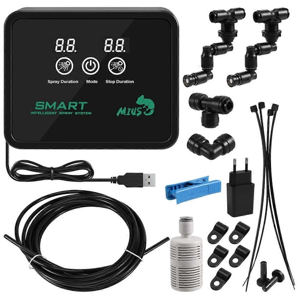 MIUS Intelligent Automatic Mist Spray System Set Electronic Timer LCD Screen Sprinkler Controller Te