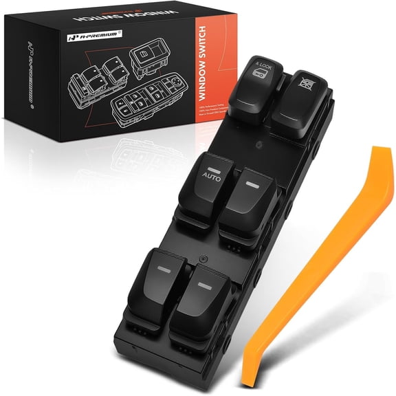 A-Premium Master Power Window Switch Compatible with Hyundai Tucson 2010 2011 2012 2013 2014 2015, Front Left Driver Side, With Auto, Replace# 935712S000