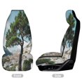 thumbnail image 2 of Capri Island Scenery Car Seat Covers Front Seats Universal Fit for Cars SUV Truck Auto Interior Accessories, 2 of 3