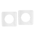 thumbnail image 2 of Shangren 2Pcs Door Reinforcement Plate Fixing Filler Cover Plate Door Handle Fixing Plate White, 2 of 8