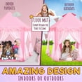 thumbnail image 6 of KiddiTouch Princess Tent for Girls, Kids Tent Indoor, Girls Tent with Star Lights, Pink Play Tent for Toddlers, Princess Castle Playhouse Tent for Girls, 55 x 53 inch Toy Tent, 6 of 8