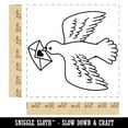 thumbnail image 2 of Messenger Bird Dove Pigeon Anniversary Valentine's Day Square Rubber Stamp Stamping Scrapbooking Crafting - Medium 1.75in, 2 of 7