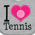 thumbnail image 4 of Inktastic Tennis Player I Love Tennis Girls Baby Bib, 4 of 4