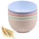 thumbnail image 1 of Cuencos de cereales irrompibles - Juego de 4 cuencos ligeros de fibra de paja de trigo - Apto para lavavajillas y microondas - para cuencos, arroz, sopa, 1 of 5