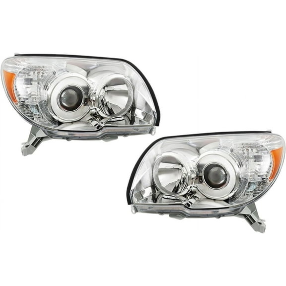 SHZAITOR Headlight Halogen Assembly Replacement for Toyota 4Runner 2006-2009 Headlamps Set Driver ＆ Passenger Side