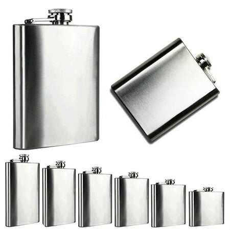 

Hadanceo Portable 4 5 6 7 8 10 Oz Stainless Steel Hip Liquor Whiskey Alcohol Flask Cap