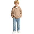 thumbnail image 5 of Generic Boys Oversized Cardigan Loose Fit Drawstring Athletic Jackets,breathable textured knit,Lightweight Fall Winter Sweatshirt Top, 5 of 5