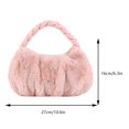 thumbnail image 4 of Bolso para teléfono móvil para mujer, Bolso suave para llaves y monedas, bonita con asa tejida, Bolso para citas diarias, 4 of 7