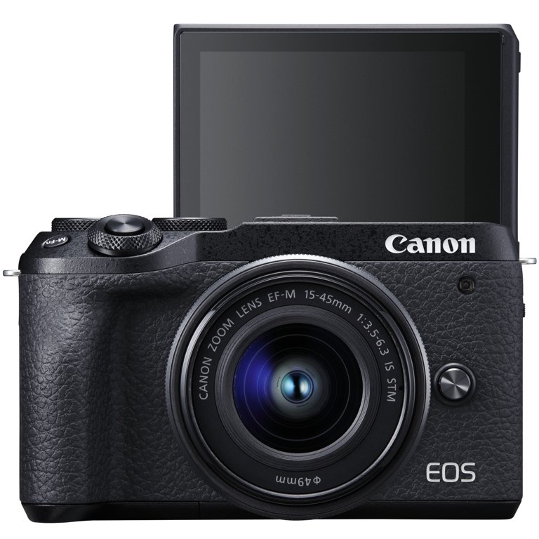 Canon EOS M6 Mark II Mirrorless Camera With 15-45mm Lens EVF Kit