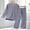 Gray, variant on YHAJDS Unisex Kid Girl Boy 2 Piece Lounge Set Long Sleeve Crewneck Tee Elastic Waist Pants Home Wear Set