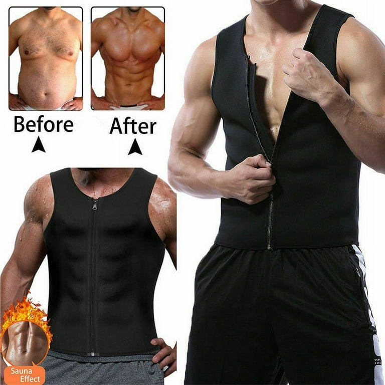 Men Gym Neoprene Sauna Vest Sauna Ultra Sweat Shirt Body Shaper Slimming Tank