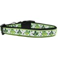 thumbnail image 1 of St. Patty's Day Party Owls Nylon Dog Collar Sm, 1 of 1