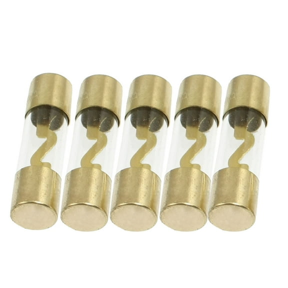 Unique Bargains 5 Pcs 60A Audio AGU Glass Tube Amplifier Fuse for Car Auto