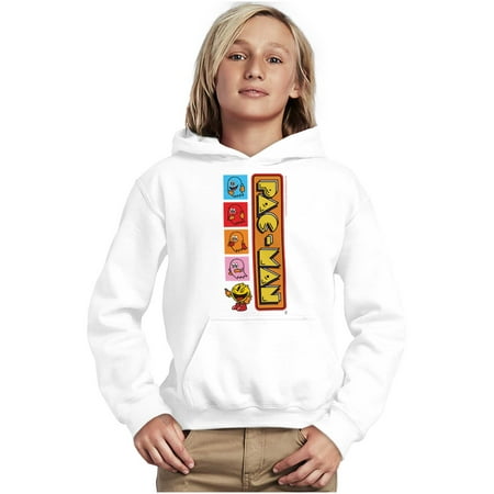 PACMAN Arcade Game Ghost Friends Youth Hoodie Boy Girl Teen Brisco Brands L