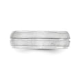 thumbnail image 3 of 925 Sterling Silver 7mm Brushed Fancy Band Ring Size 9.5, 3 of 7