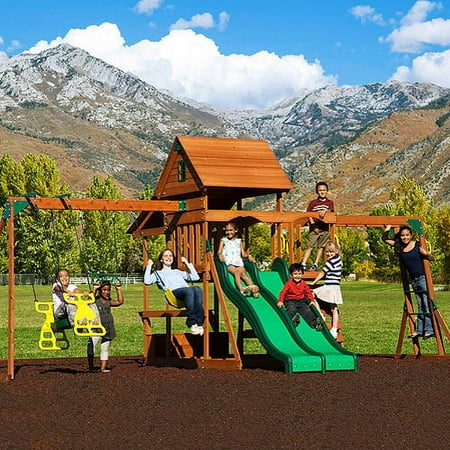 Adventure Playsets Aurora Wooden Swing Set