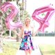 thumbnail image 5 of 2 globos gigantes de 32/40 pulgadas con números dorados y plateados, 18, 24, 25 y 26, para cumpleaños de niña de 25 años, suministros de decoración para fiestas, 5 of 5