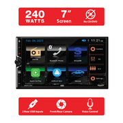 Dual Electronics 7 Touchscreen Car Stereo Receiver with Wired/Wireless Apple CarPlay & Android Auto – iDatalink Maestro Ready, Double DIN, Bluetooth, USB – DMCPA7MW (New)