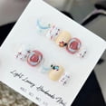 thumbnail image 3 of Donut small fragrant wind cute short hand-worn nail piece light luxury pure handmade high quality control nail, 3 of 7