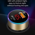 thumbnail image 4 of Graflsoa Dual-Port Fast Car Charger with QC3.0 & PD, LED Display, Compact Design, Alloy Build, 12-24V Input, Black (Cable Not Included), 4 of 7