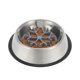 thumbnail image 1 of Tazones de alimentación lenta para perros Unique Bargains, tazón de acero inoxidable con inserto de silicona, 1 of 1