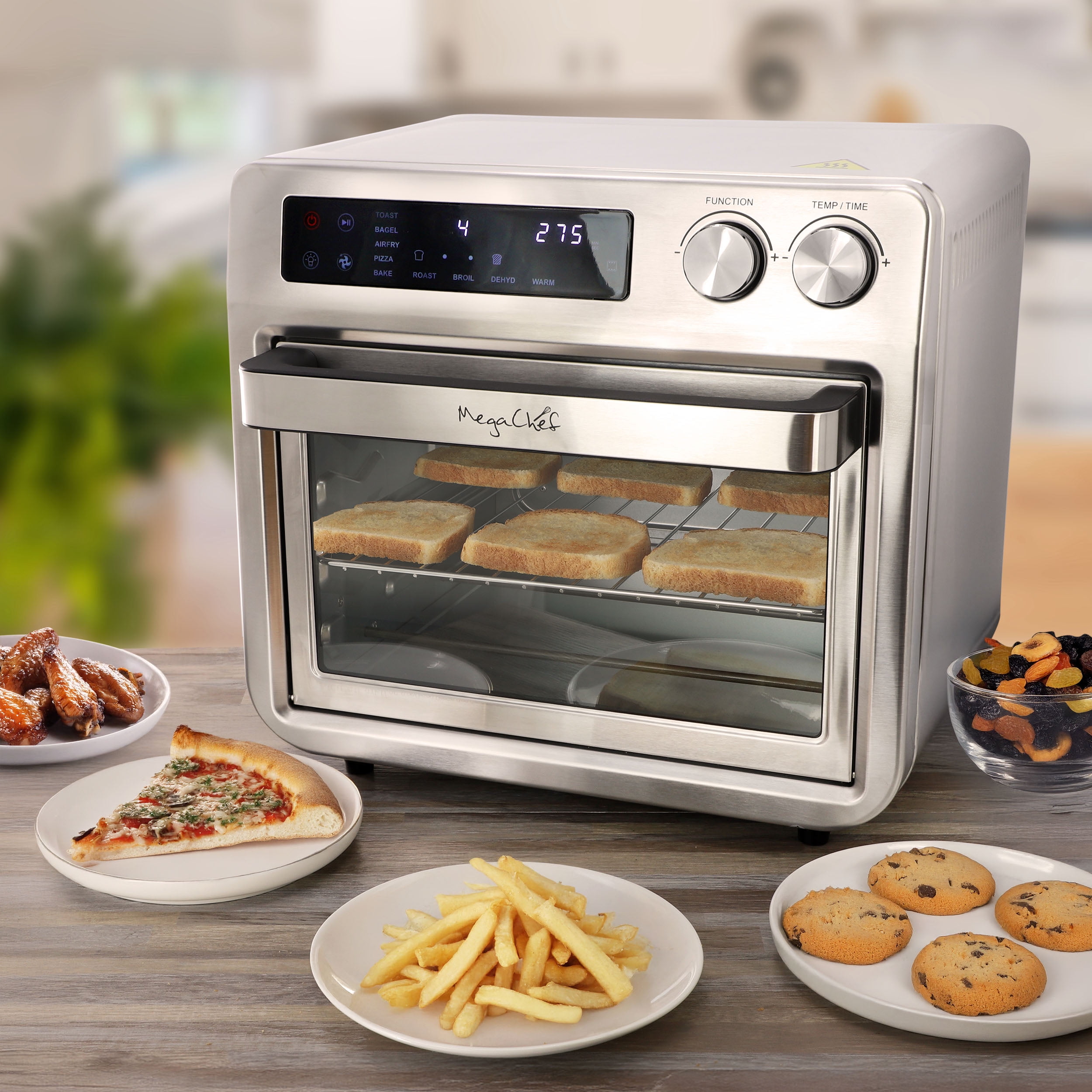 MegaChef 25 Quart Digital Electric Multi-Function Air Fryer and Counter Top Oven