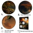 thumbnail image 3 of Designart "Awakening Of The Volcanic Power II" Volcano Floater Framed Wall Art Living Room, 3 of 5