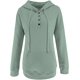 thumbnail image 5 of Sudaderas con cuello redondo para mujer, suéteres casuales lindos de manga larga, camisas con cremallera, blusas con bolsillos, 5 of 8