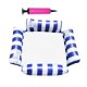 thumbnail image 2 of Sillón flotante Cola Inflable Azul oscuro, 2 of 8