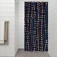 thumbnail image 3 of Fashion Graffiti Art Shower Curtain - Modern Waterproof Bathroom Curtain, Quick Dry, Fade-Resistant, Metal Grommets & Hooks, Pop Art Design, 36x72 Inches, 3 of 5