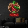thumbnail image 3 of Glowneon Kebab Neon Sign, Kebab Led Sign, Kebab Store Wall Decor, 3 of 4