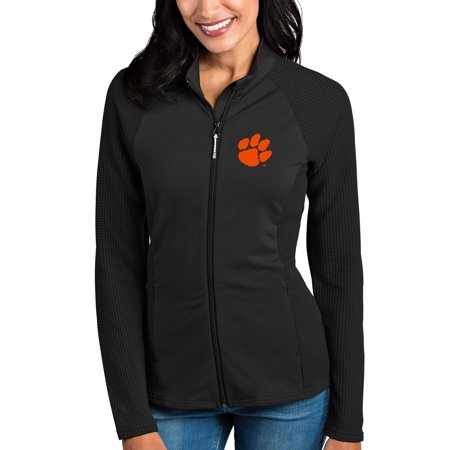 Clemson Tigers Antigua Womens Sonar Full Zip Jacket Black