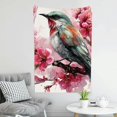 thumbnail image 6 of Creowell Bird Branch Pink Flowers Tapestry Wall Art for Home Decor 40*60in, 6 of 6
