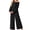 Black, variant on MINTREUS Women's Pajama Set Long Sleeve Sleepwear Set Soft Two Piece Matching Set with Pockets