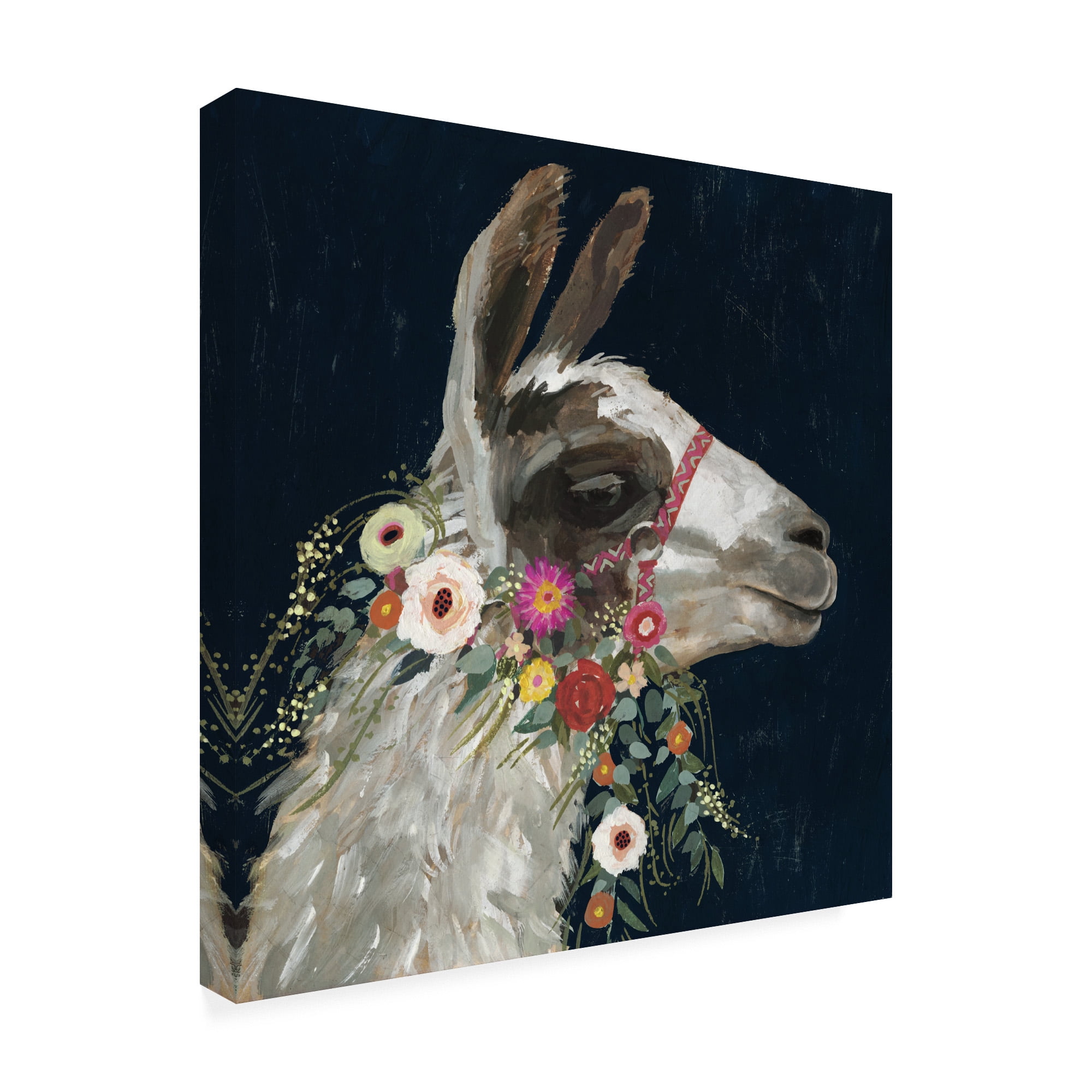 Trademark Fine Art 'Lovely Llama I' Canvas Art by Victoria Borges