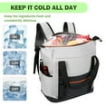 thumbnail image 2 of Tirrinia Leakproof Insulated Ice Cooler Bag - 36 Cans Large Capacity Portable , Polyester Collapsible Lunch Box ,Grocery Bags,Insulated Lunch Tote for Beach, Work, Trip, 2 of 7