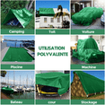 thumbnail image 5 of Ultra-resistant thick tarpaulin (2x4m) - Green, protection, Prot, 5 of 5