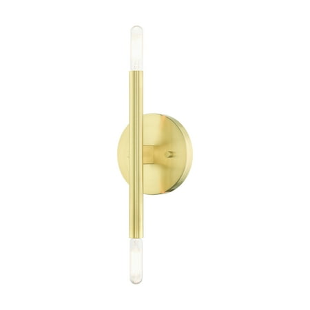 

Livex Lighting 51172 Copenhagen 2 Light 10 Tall Wall Sconce - Brass