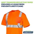 thumbnail image 4 of JORESTECH Hi-Vis Short-Sleeved Work Safety T-Shirt, Solid Heat-Transferred Reflective, TS-16 (Orange, XS), 4 of 7