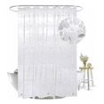 thumbnail image 1 of Cortina De Baño Transparente Anti-moho 180 x 180 cm TRANSPARENTE, 1 of 5