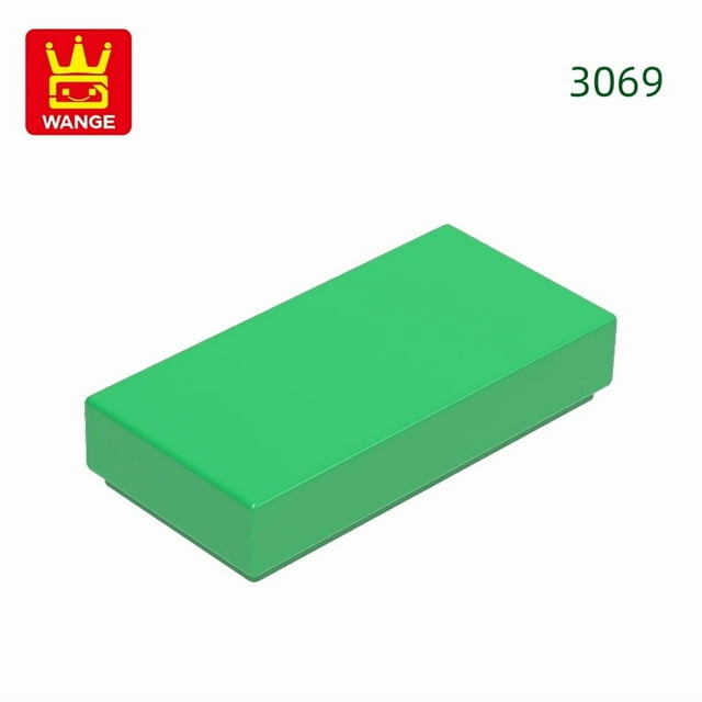 3069 50g/186PCS Tile 1x2 Building Blocks Smooth Surface Moc Loose Parts Compatible with Bricks Children Educational Toy 46.Green about 186 PCS