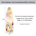 thumbnail image 5 of HELLHERO Tulip Flower Print Ironing Board Cover Polyester Iron Cover for Ironing Board, Scorch Resistant Ironing Board Cover Protector Decorative Covers for Ironing Board, 54" x 15" Inch, 5 of 5