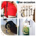 thumbnail image 5 of 14Pcs 7 Styles Theme Moon & Star Alloy Gemstone Keychain with Iron Split Key Rings 6.5cm 2pcs/style, 5 of 5